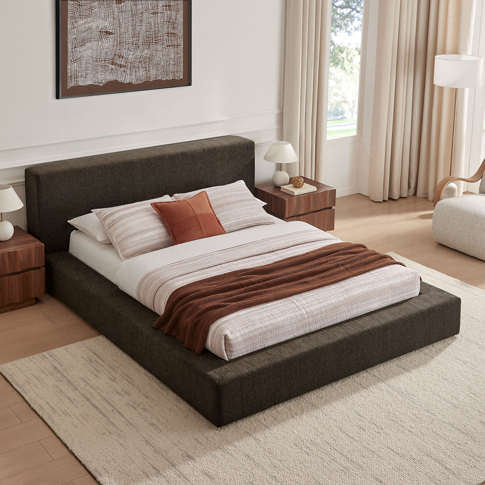 Luma Chenille Upholstered King Platform Bed Frame by Modway