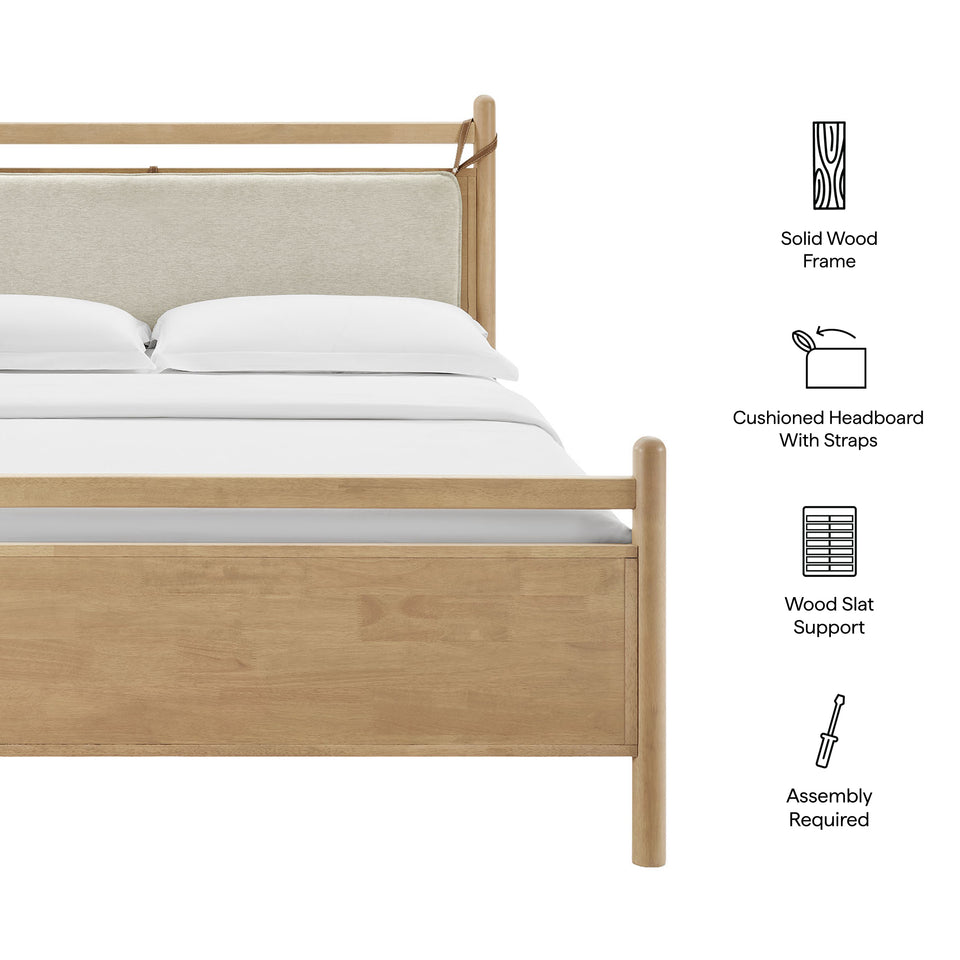 Leni Full Size Wood Platform Bed Frame by Modway