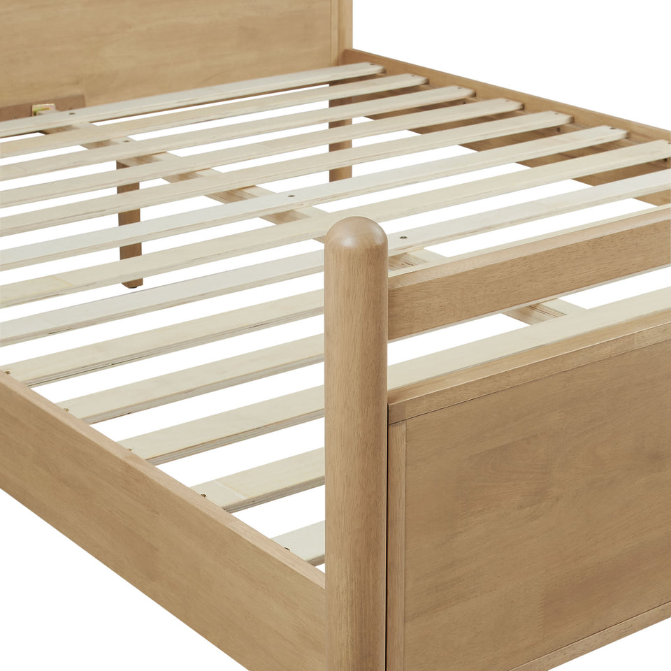 Leni Queen Size Vegan Leather and Wood Platform Bed Frame by Modway