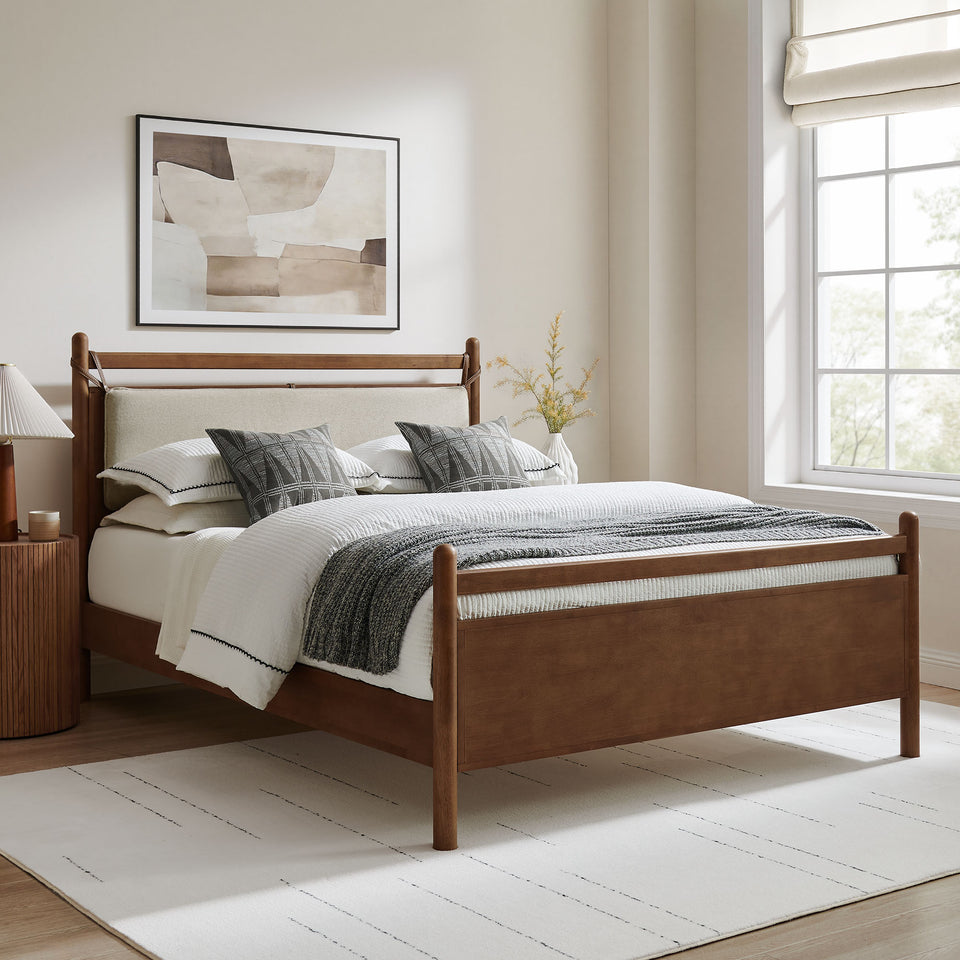 Leni King Size Wood Platform Bed Frame by Modway