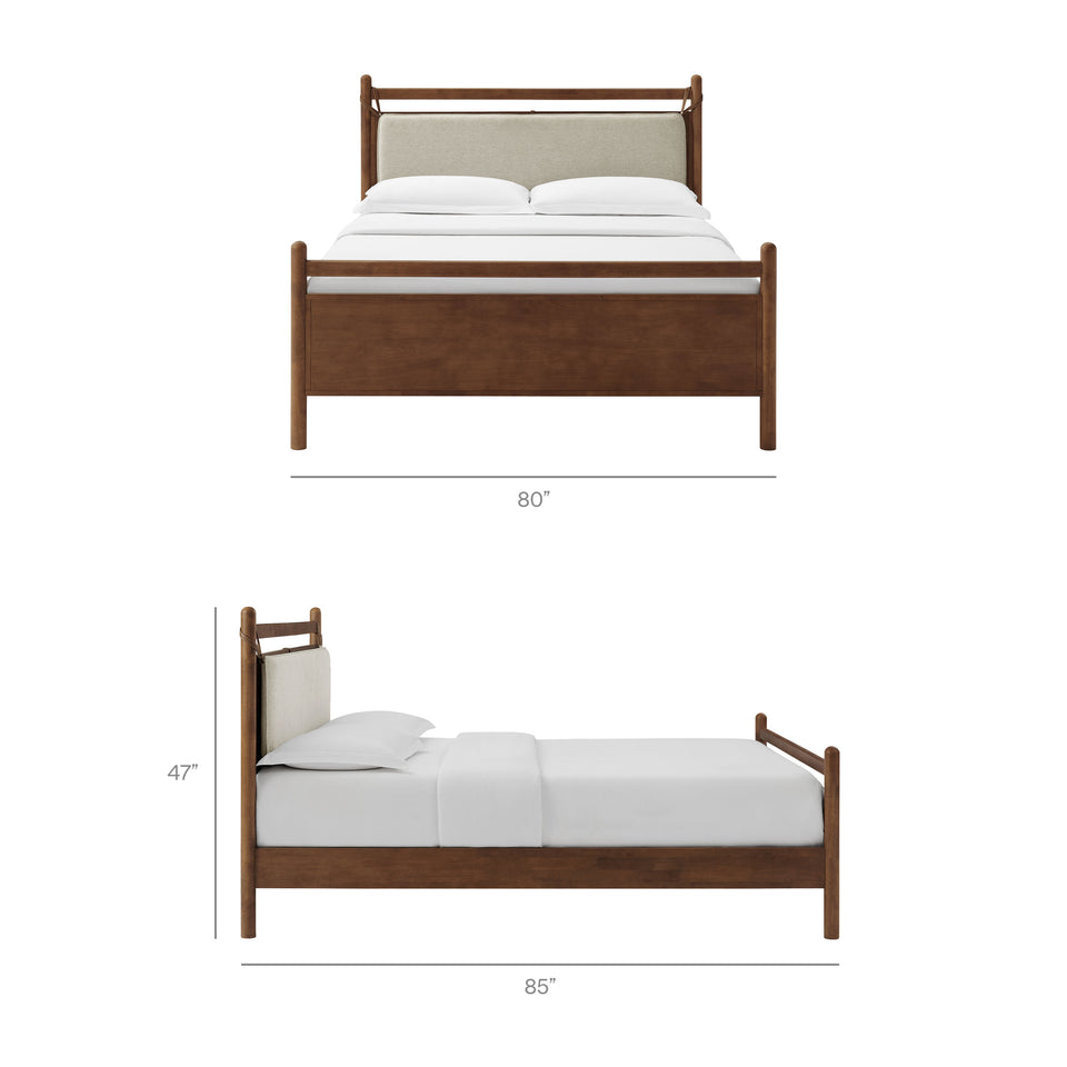 Leni King Size Wood Platform Bed Frame by Modway