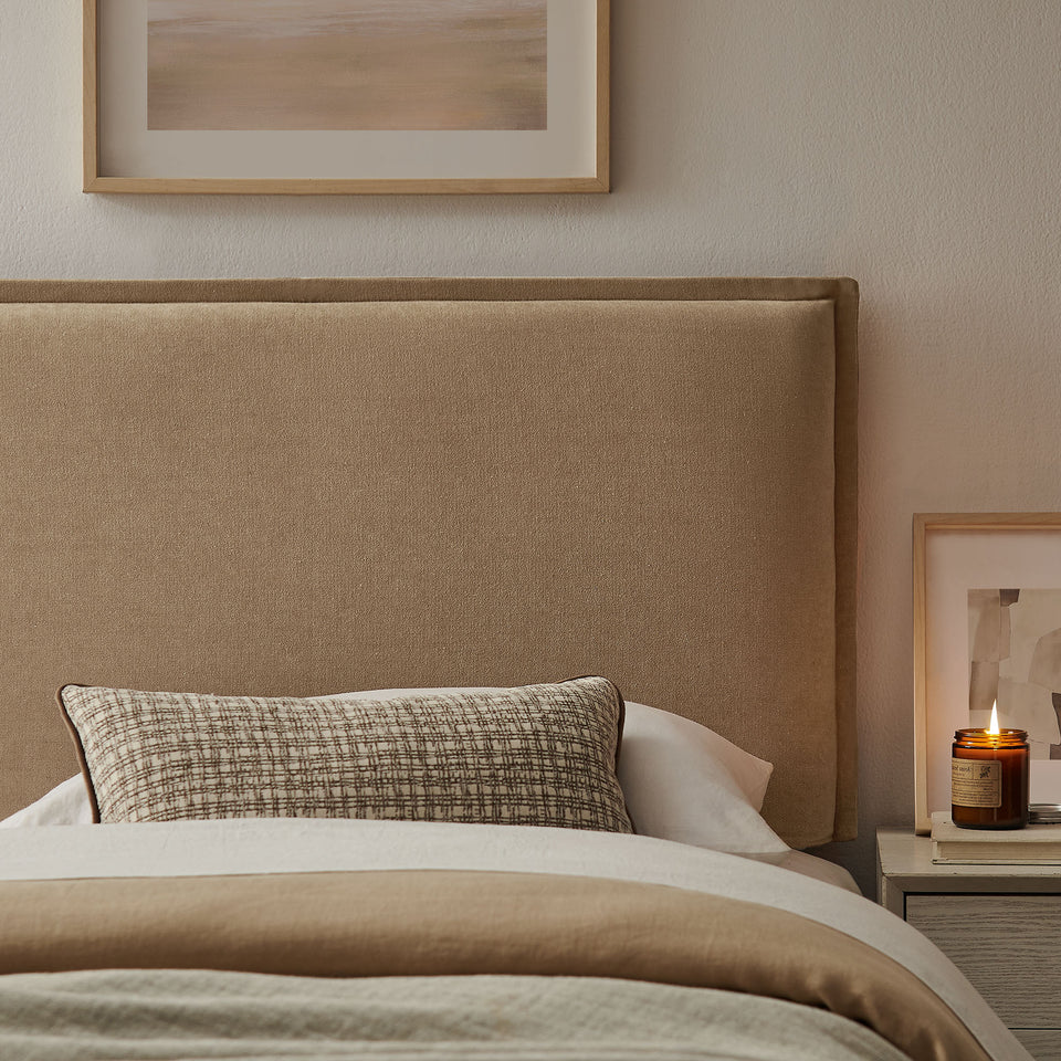 Camille Upholstered Linen Blend Twin Size Headboard by Modway
