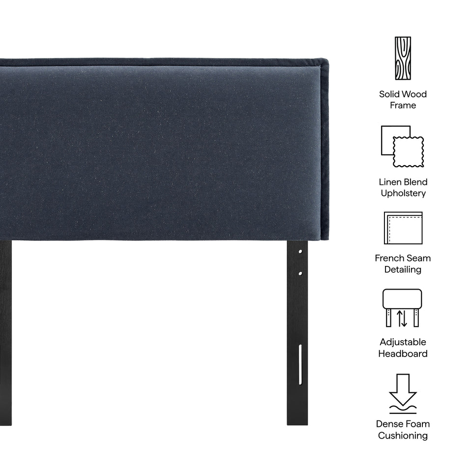 Camille Upholstered Linen Blend Twin Size Headboard by Modway