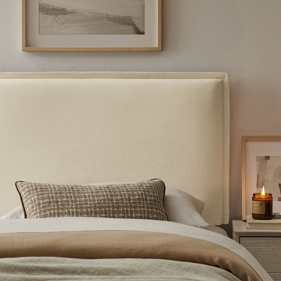 Camille Upholstered Linen Blend Twin Size Headboard by Modway