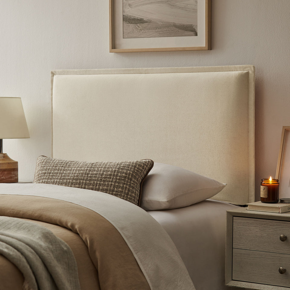 Camille Upholstered Linen Blend Twin Size Headboard by Modway