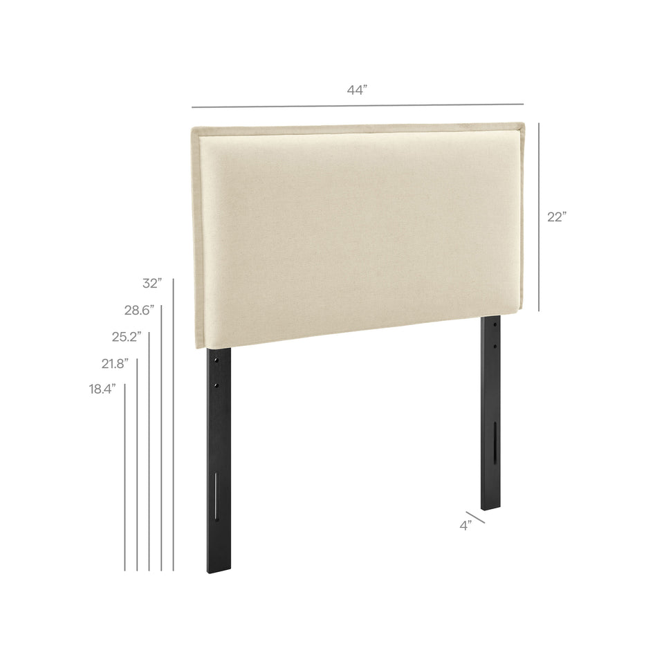 Camille Upholstered Linen Blend Twin Size Headboard by Modway