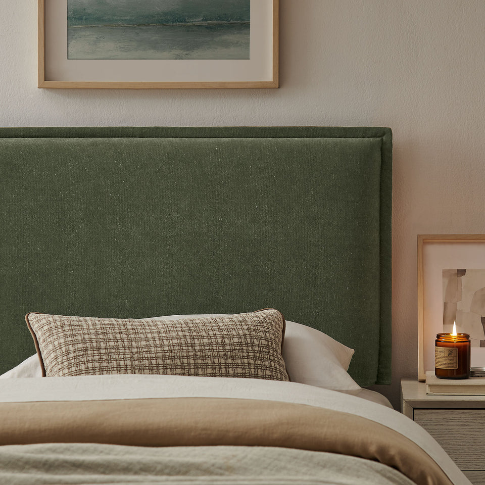 Camille Upholstered Linen Blend Twin Size Headboard by Modway