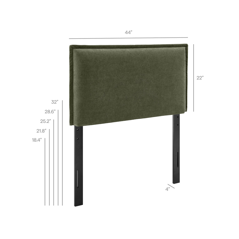 Camille Upholstered Linen Blend Twin Size Headboard by Modway