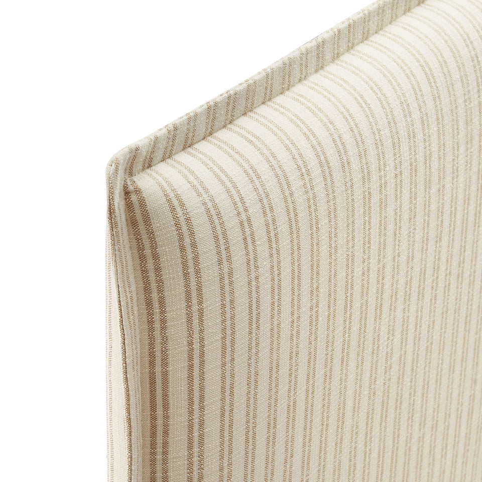 Camille Striped Linen Blend Twin Size Headboard by Modway