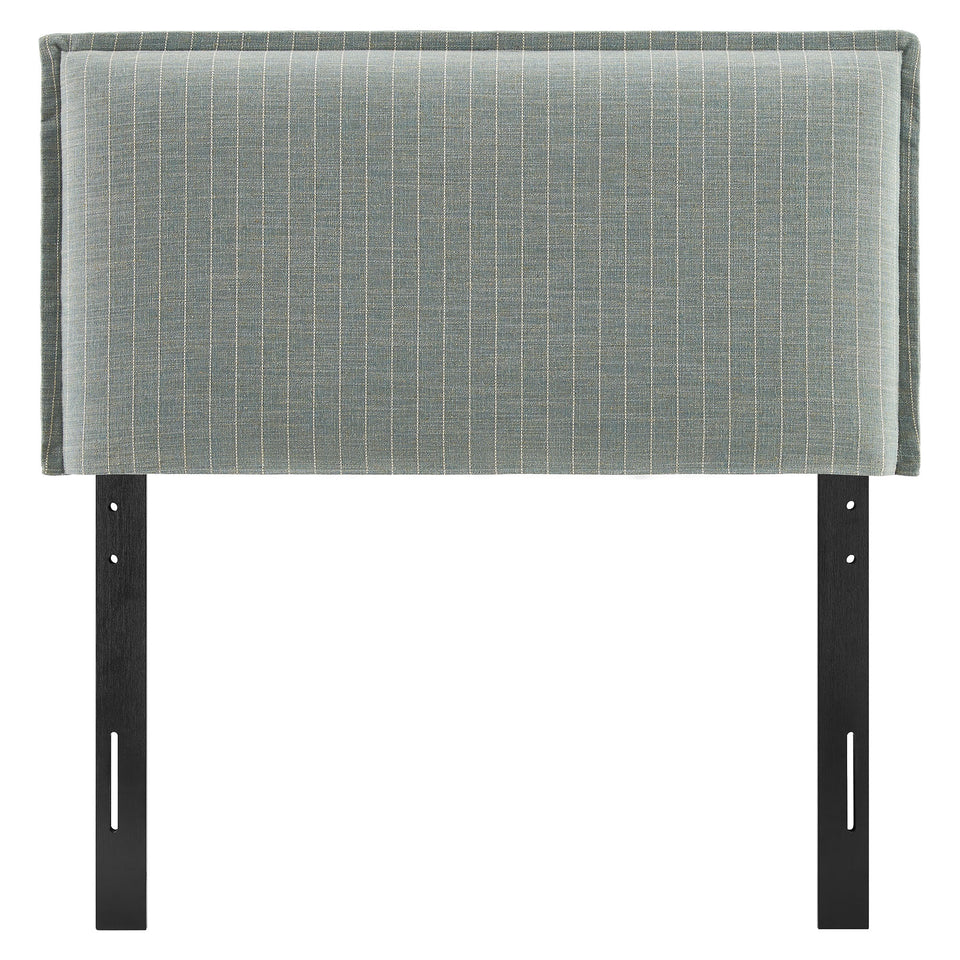 Camille Striped Linen Blend Twin Size Headboard by Modway