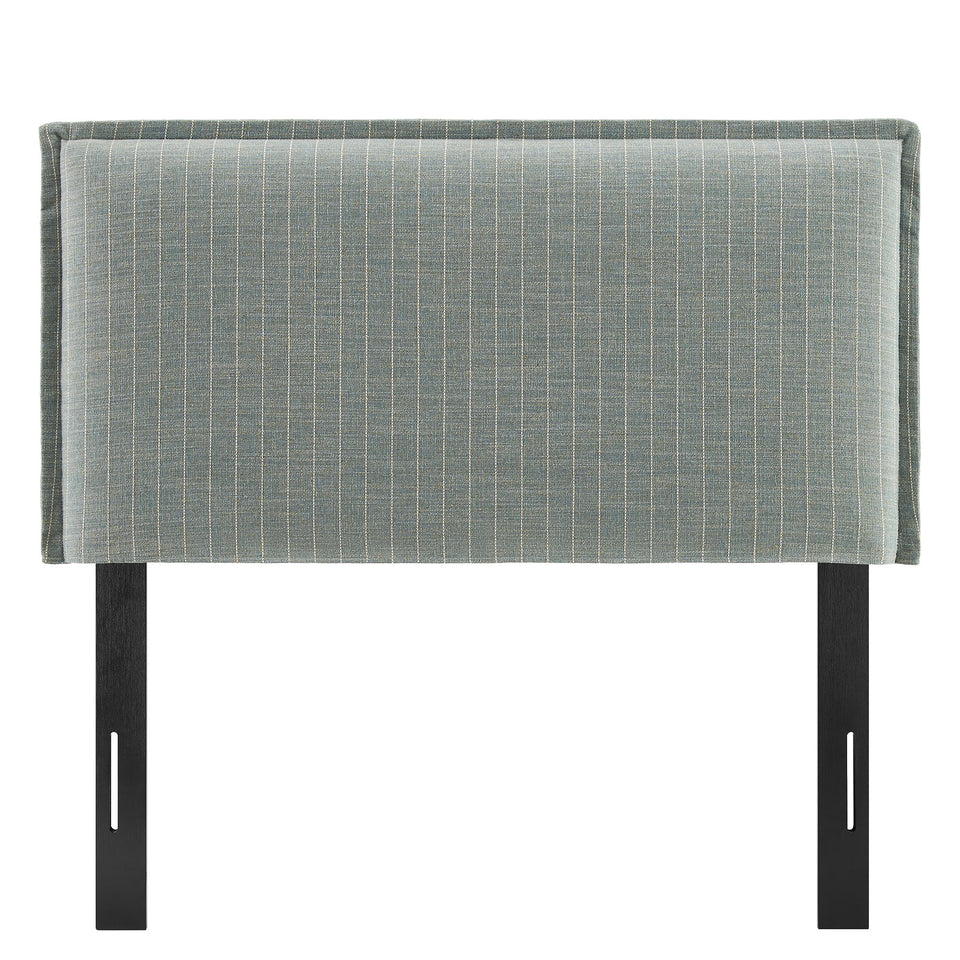 Camille Striped Linen Blend Twin Size Headboard by Modway