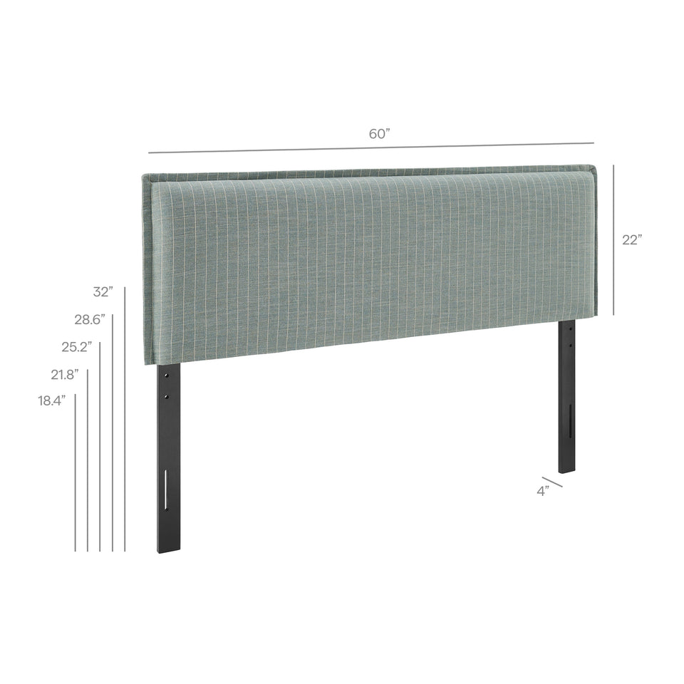 Camille Striped Linen Blend Full Size Headboard by Modway
