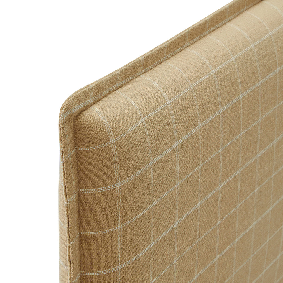 Camille Checkered Linen Blend Full Size Headboard by Modway