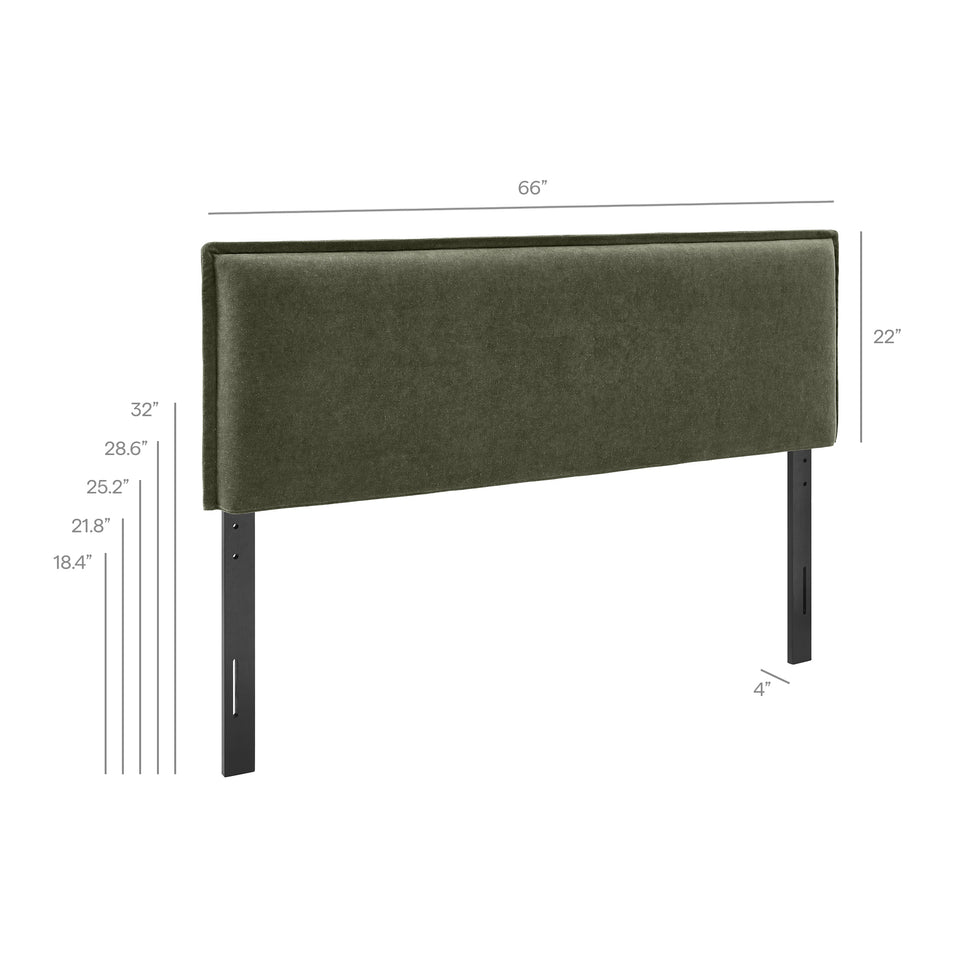 Camille Upholstered Linen Blend Queen Size Headboard by Modway