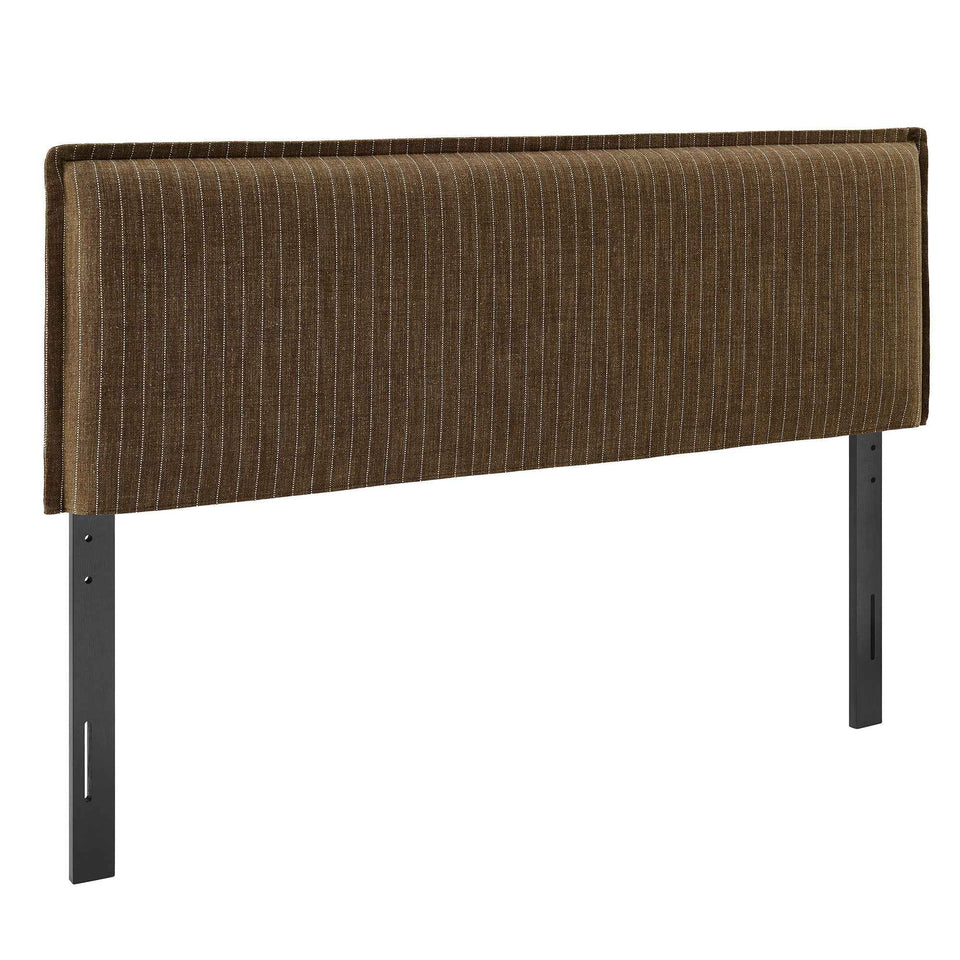 Camille Striped Linen Blend Queen Size Headboard by Modway