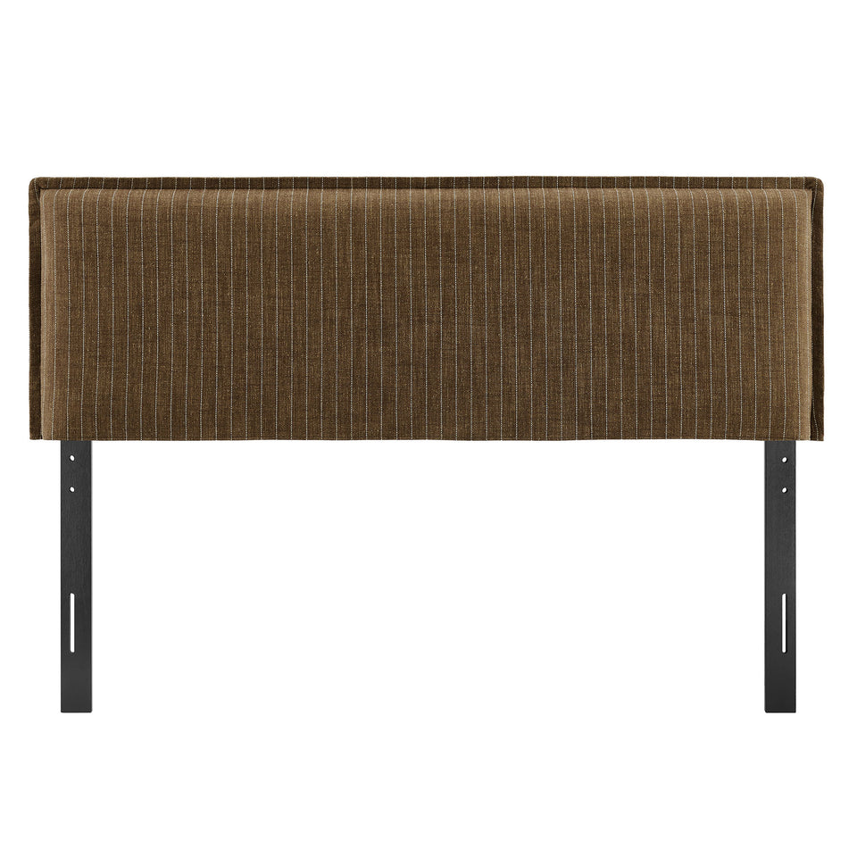 Camille Striped Linen Blend Queen Size Headboard by Modway