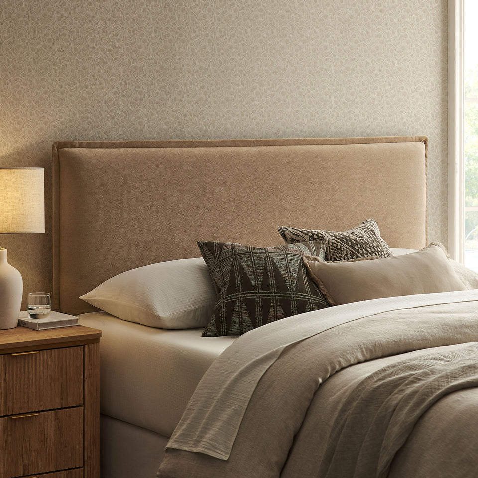 Camille Upholstered Linen Blend King Size Headboard by Modway