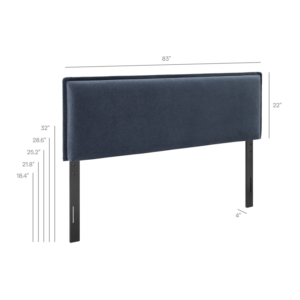 Camille Upholstered Linen Blend King Size Headboard by Modway
