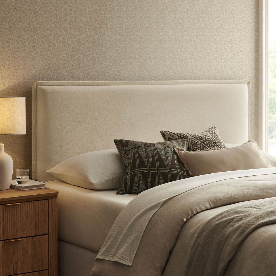Camille Upholstered Linen Blend King Size Headboard by Modway