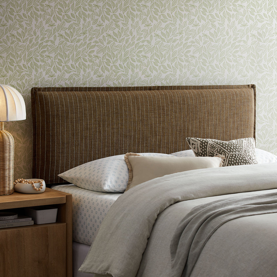 Camille Striped Linen Blend King Size Headboard by Modway