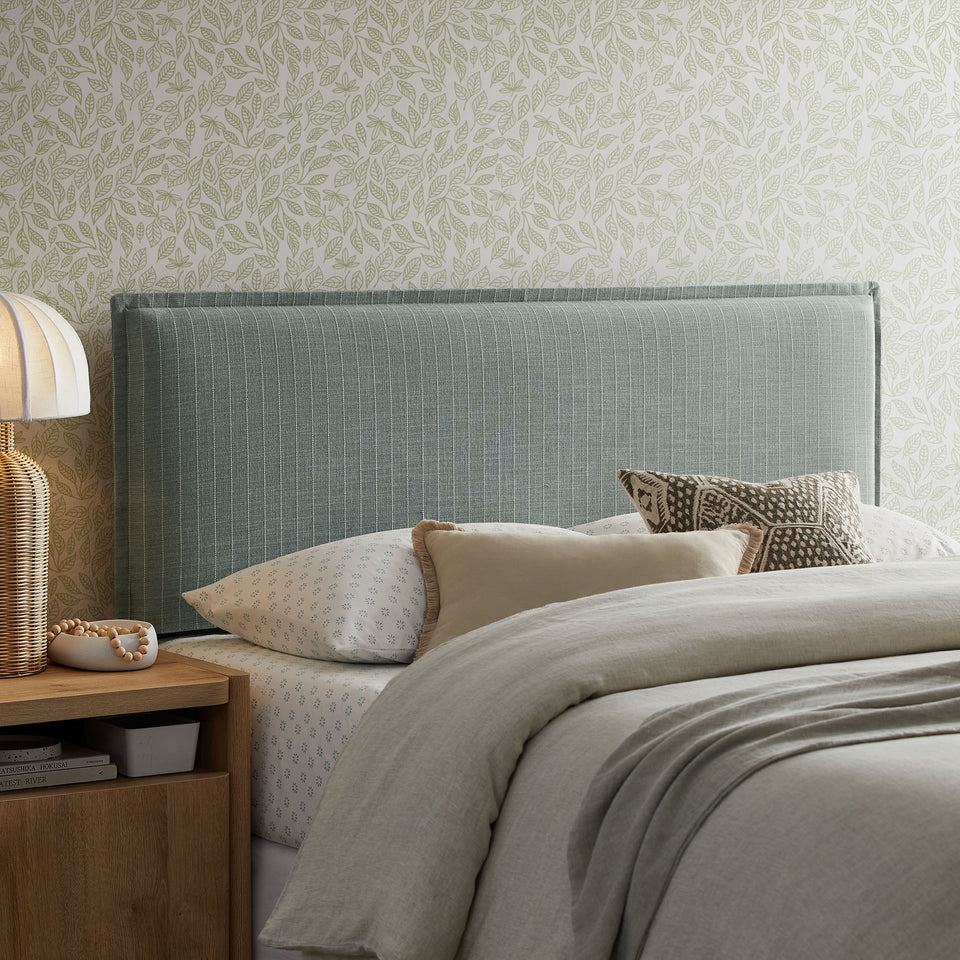 Camille Striped Linen Blend King Size Headboard by Modway