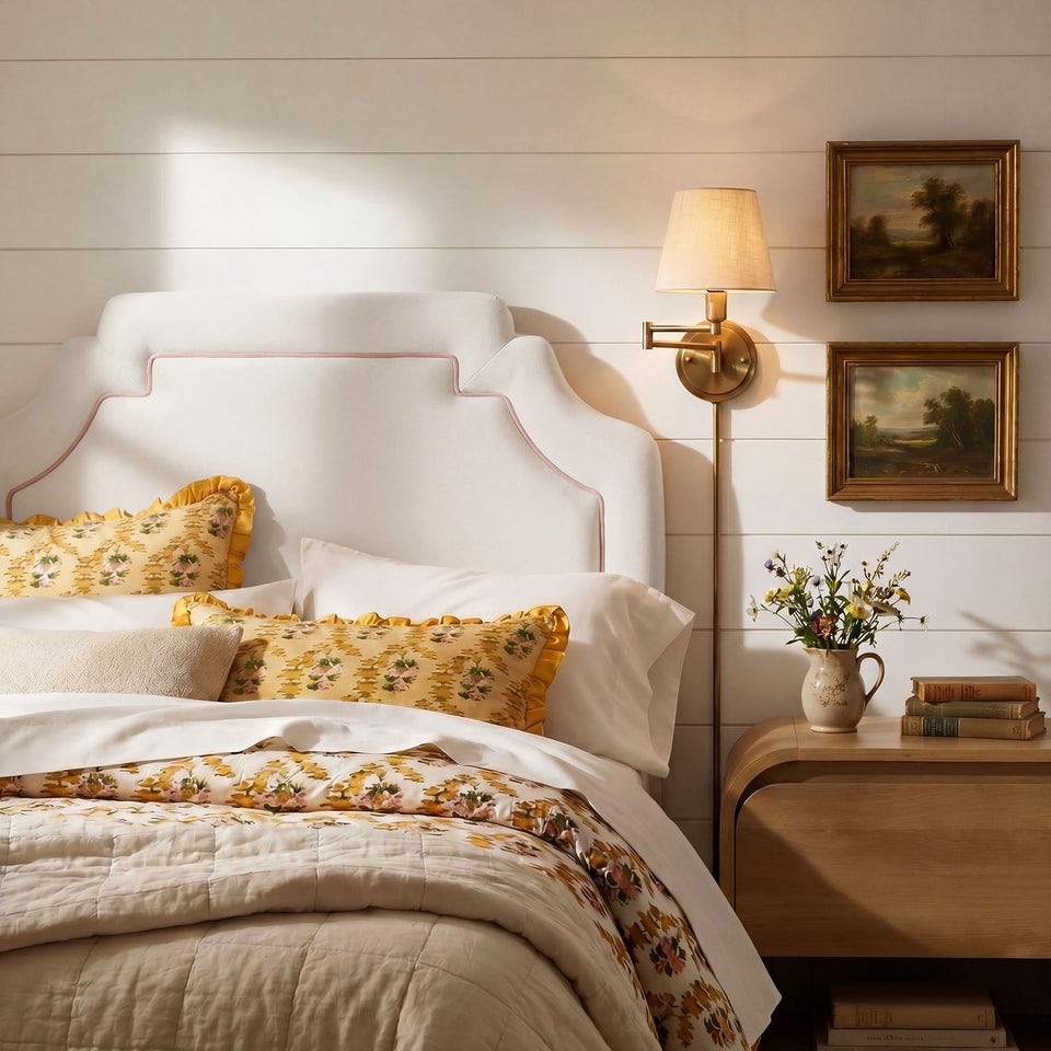 Magnolia Stain-Resistant Performance Velvet Twin Size Headboard by Modway