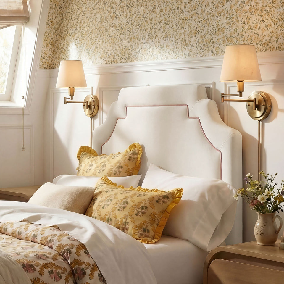Magnolia Stain-Resistant Performance Velvet Twin Size Headboard by Modway