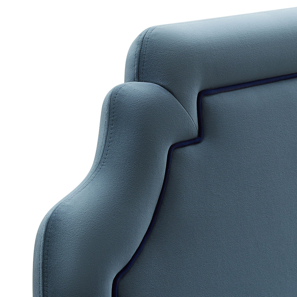 Magnolia Stain-Resistant Performance Velvet Twin Size Headboard by Modway