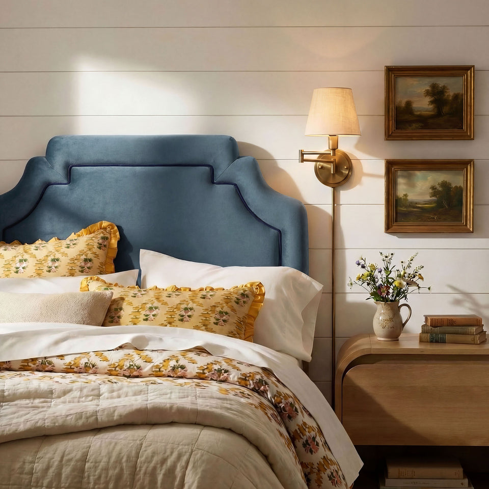 Magnolia Stain-Resistant Performance Velvet Twin Size Headboard by Modway