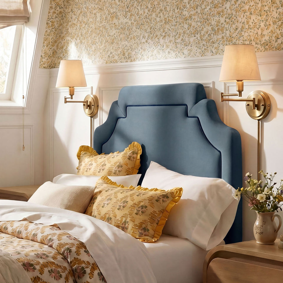 Magnolia Stain-Resistant Performance Velvet Twin Size Headboard by Modway