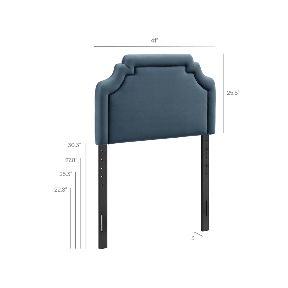Magnolia Stain-Resistant Performance Velvet Twin Size Headboard by Modway