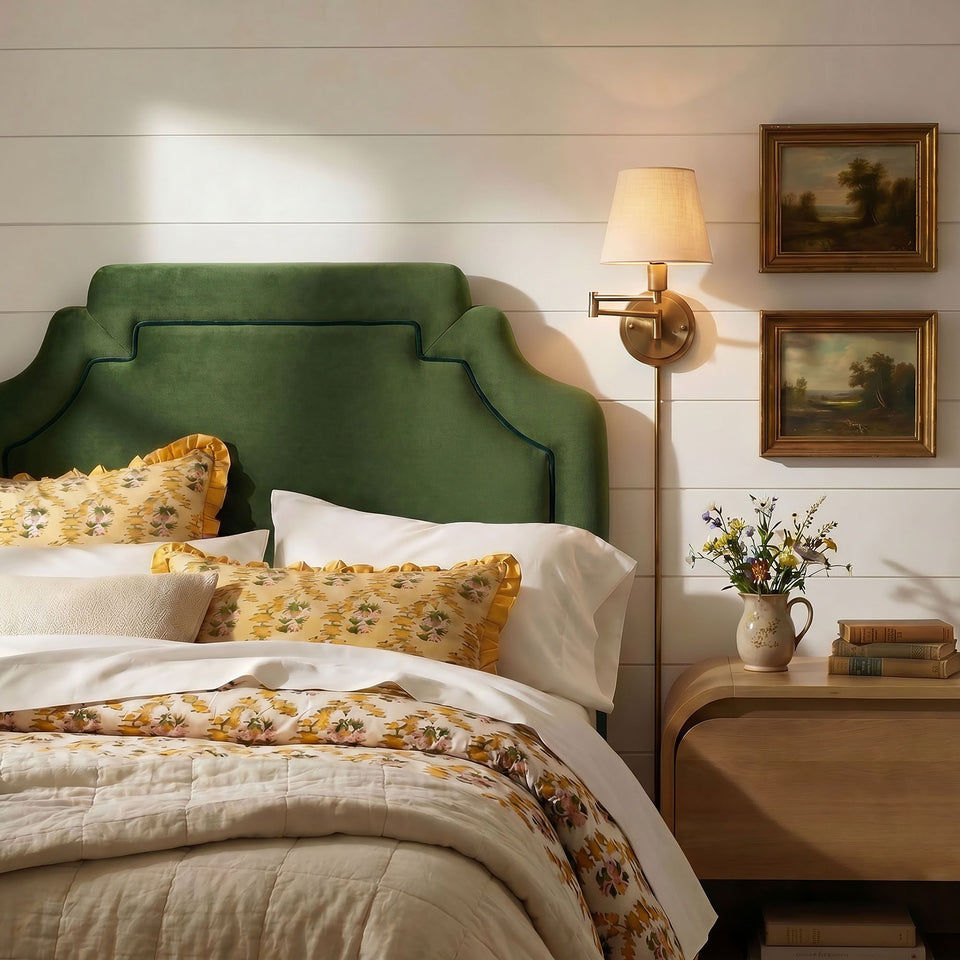 Magnolia Stain-Resistant Performance Velvet Twin Size Headboard by Modway