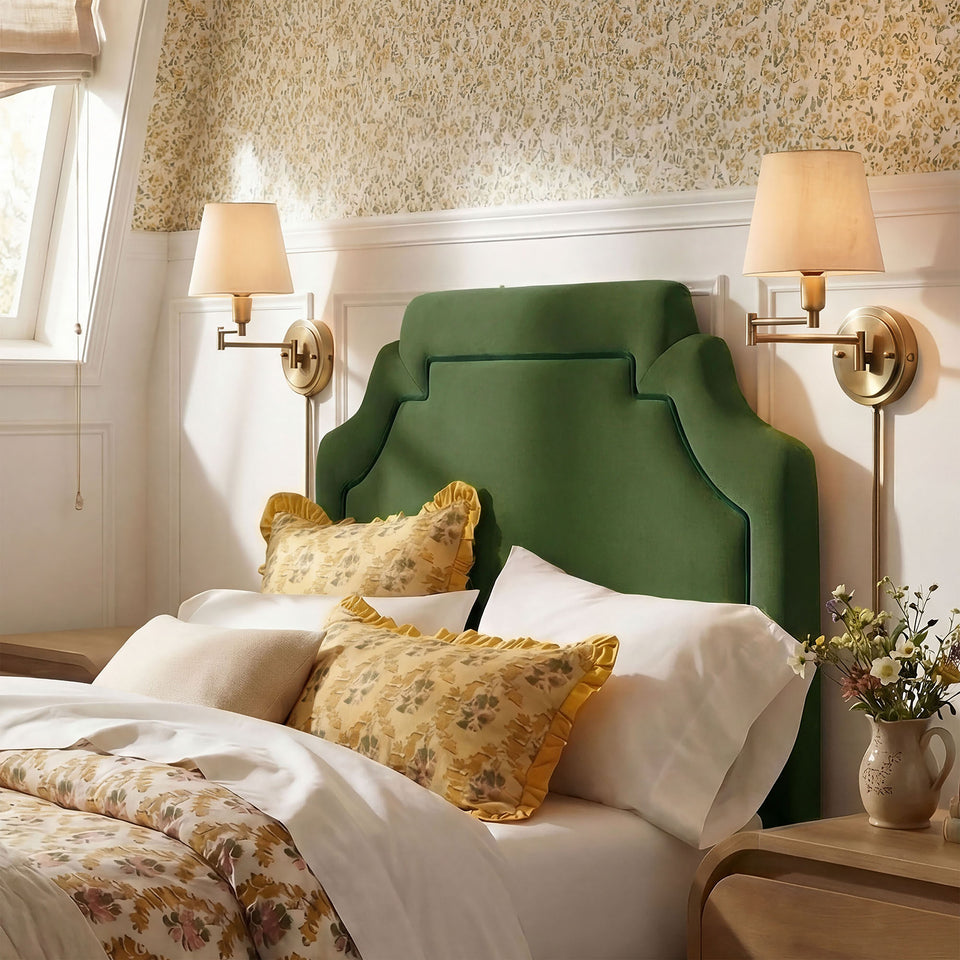 Magnolia Stain-Resistant Performance Velvet Twin Size Headboard by Modway