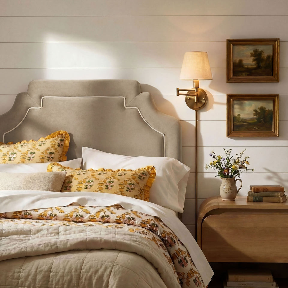 Magnolia Stain-Resistant Performance Velvet Twin Size Headboard by Modway