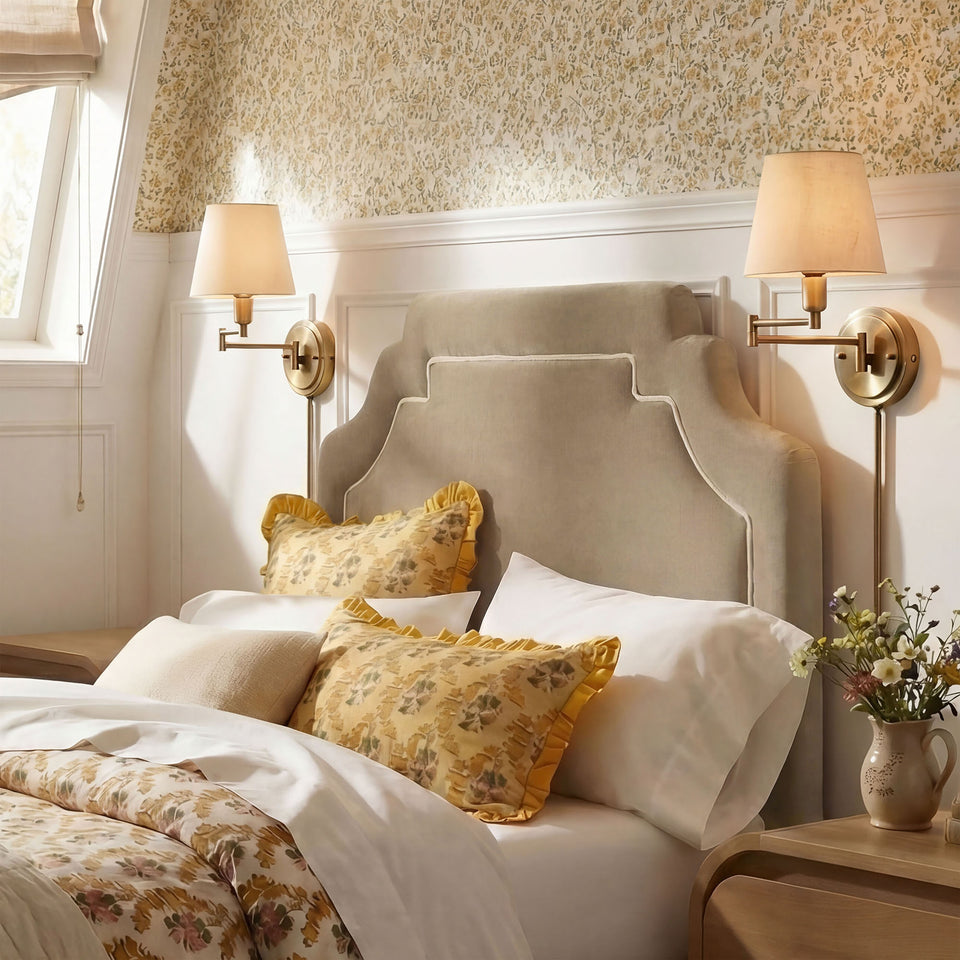Magnolia Stain-Resistant Performance Velvet Twin Size Headboard by Modway