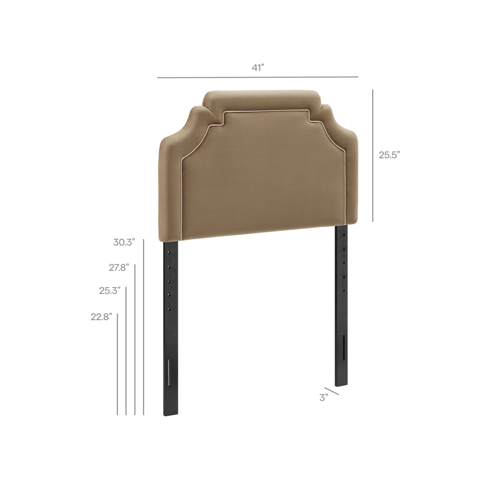 Magnolia Stain-Resistant Performance Velvet Twin Size Headboard by Modway