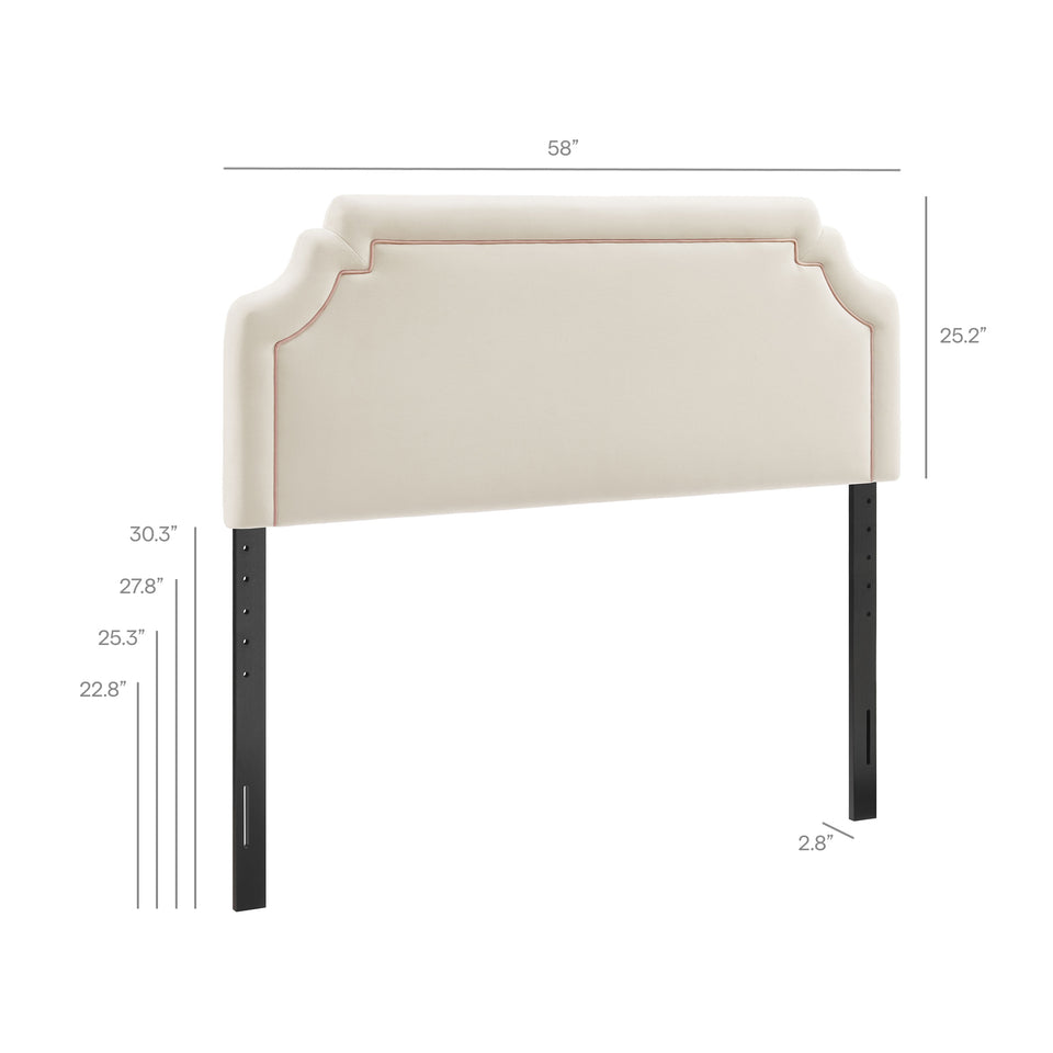 Magnolia Stain-Resistant Performance Velvet Full Size Headboard by Modway