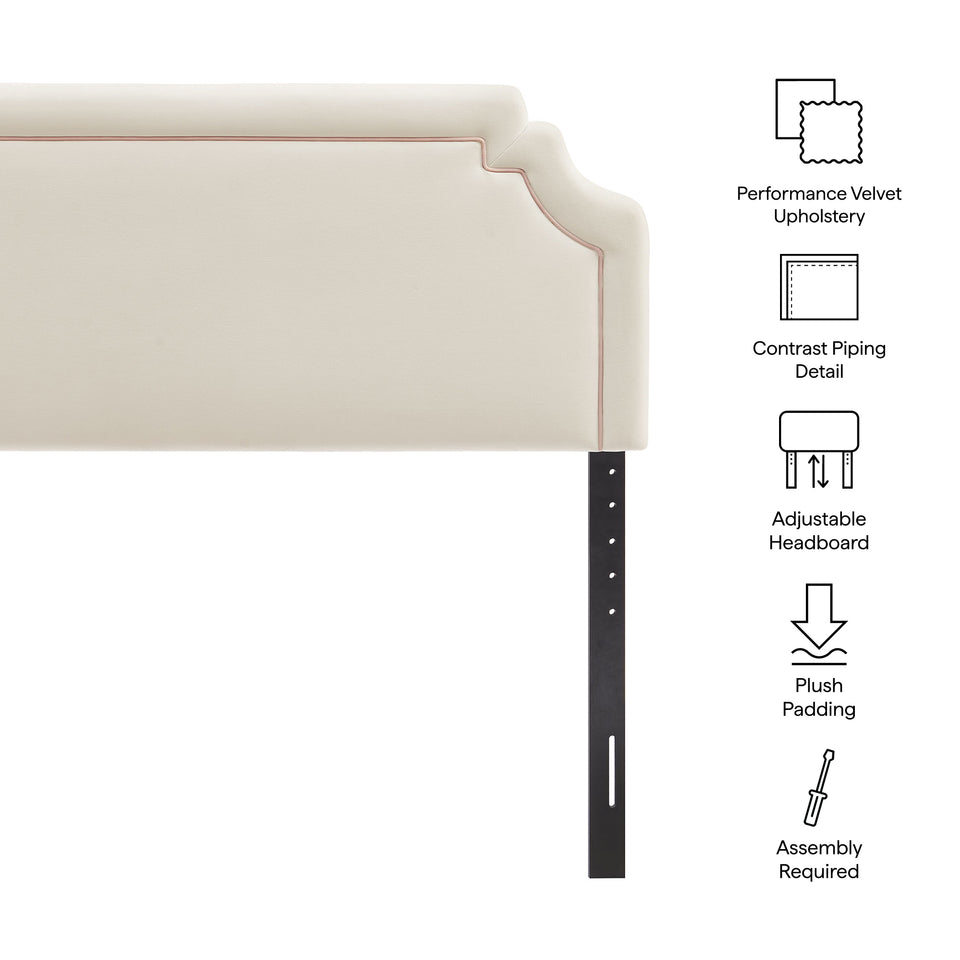 Magnolia Stain-Resistant Performance Velvet Queen Size Headboard by Modway