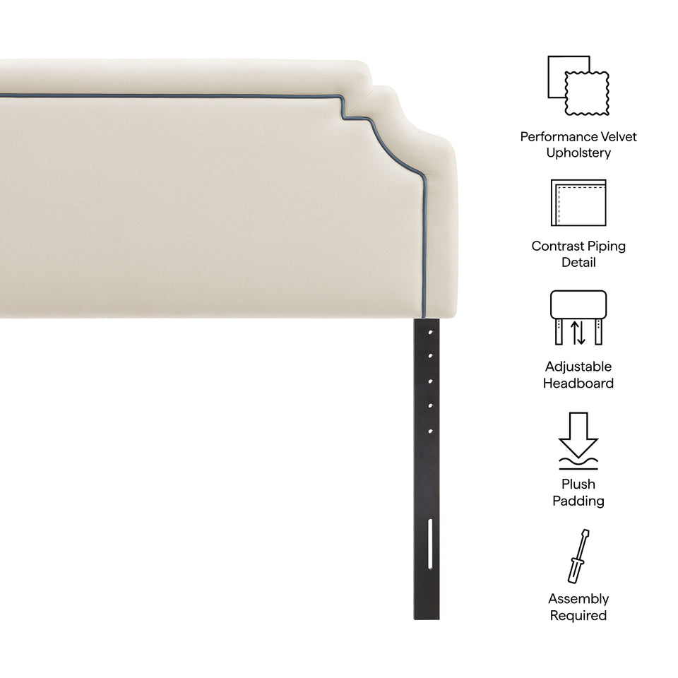Magnolia Stain-Resistant Performance Velvet King Size Headboard by Modway