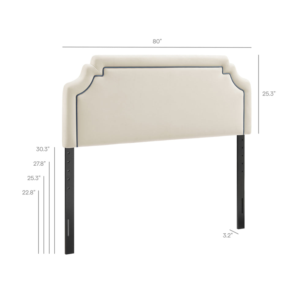 Magnolia Stain-Resistant Performance Velvet King Size Headboard by Modway