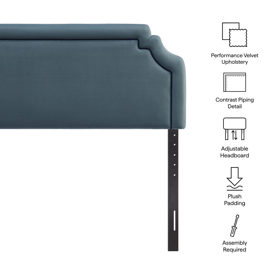 Magnolia Stain-Resistant Performance Velvet King Size Headboard by Modway