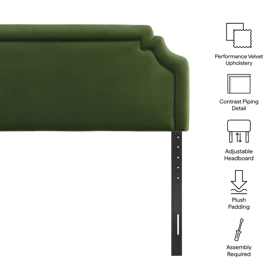 Magnolia Stain-Resistant Performance Velvet King Size Headboard by Modway