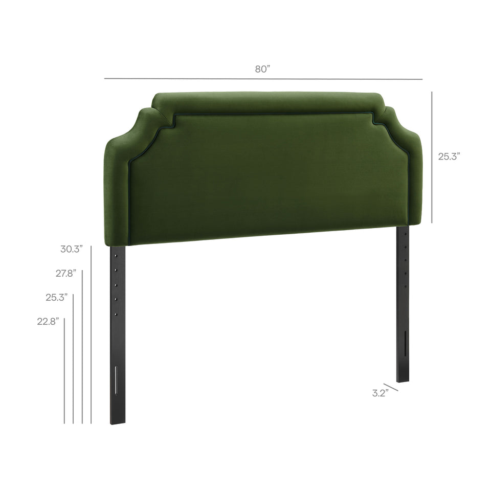 Magnolia Stain-Resistant Performance Velvet King Size Headboard by Modway
