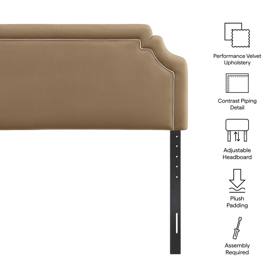 Magnolia Stain-Resistant Performance Velvet King Size Headboard by Modway