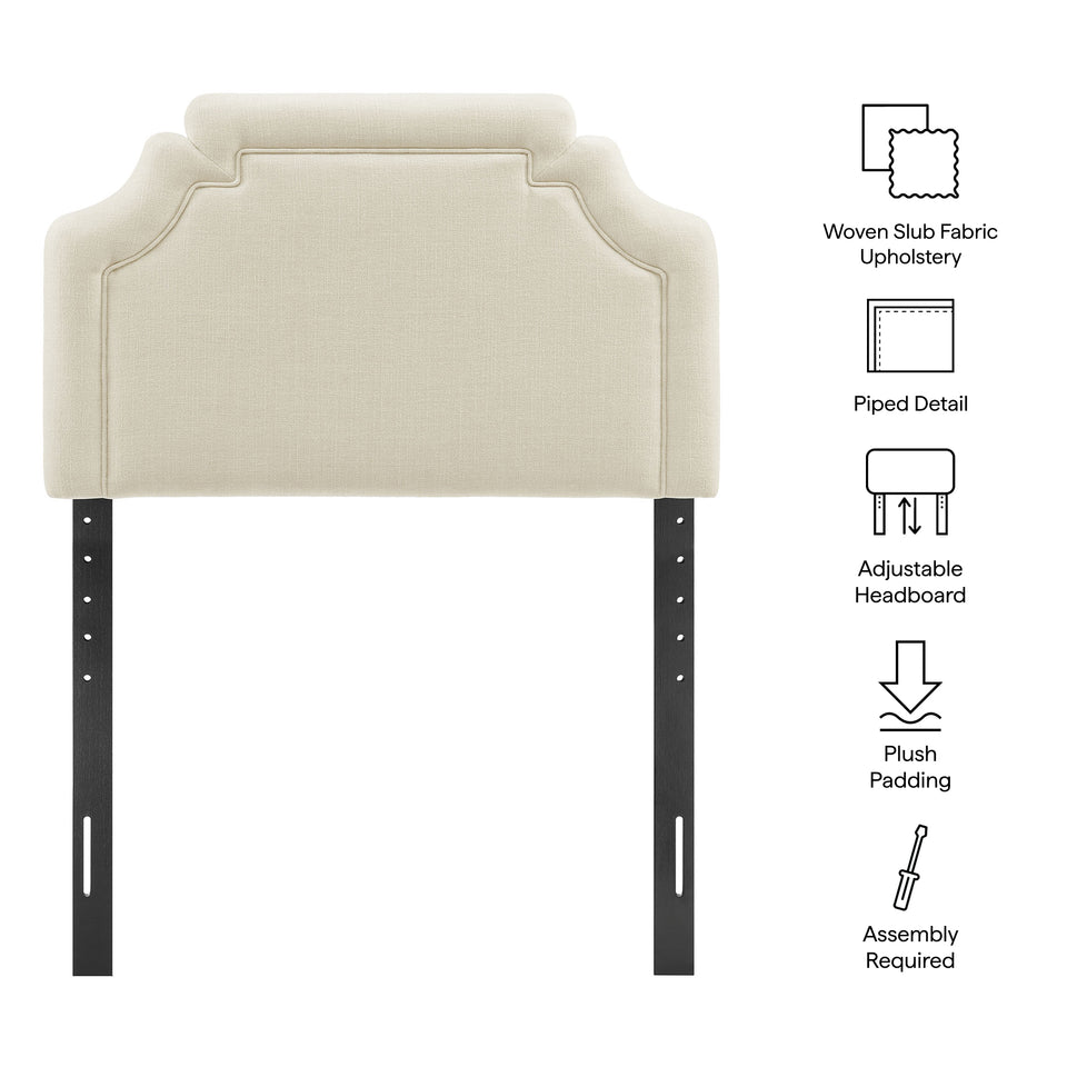 Magnolia Upholstered Fabric Twin Size Headboard by Modway