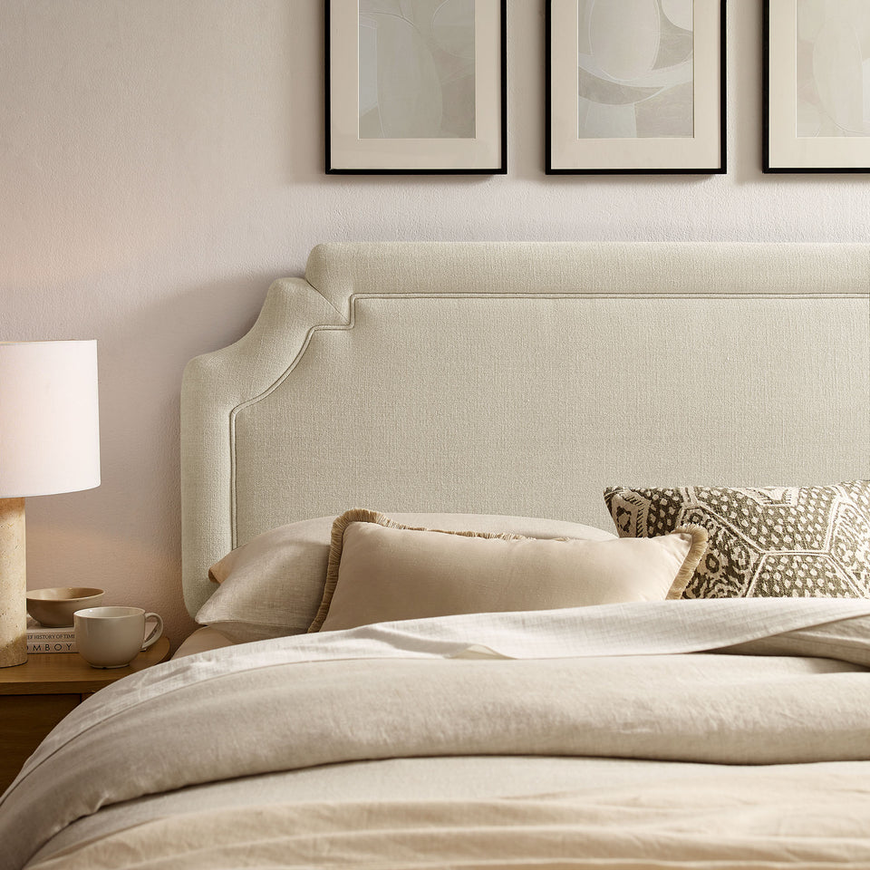 Magnolia Upholstered Fabric Queen Size Headboard by Modway