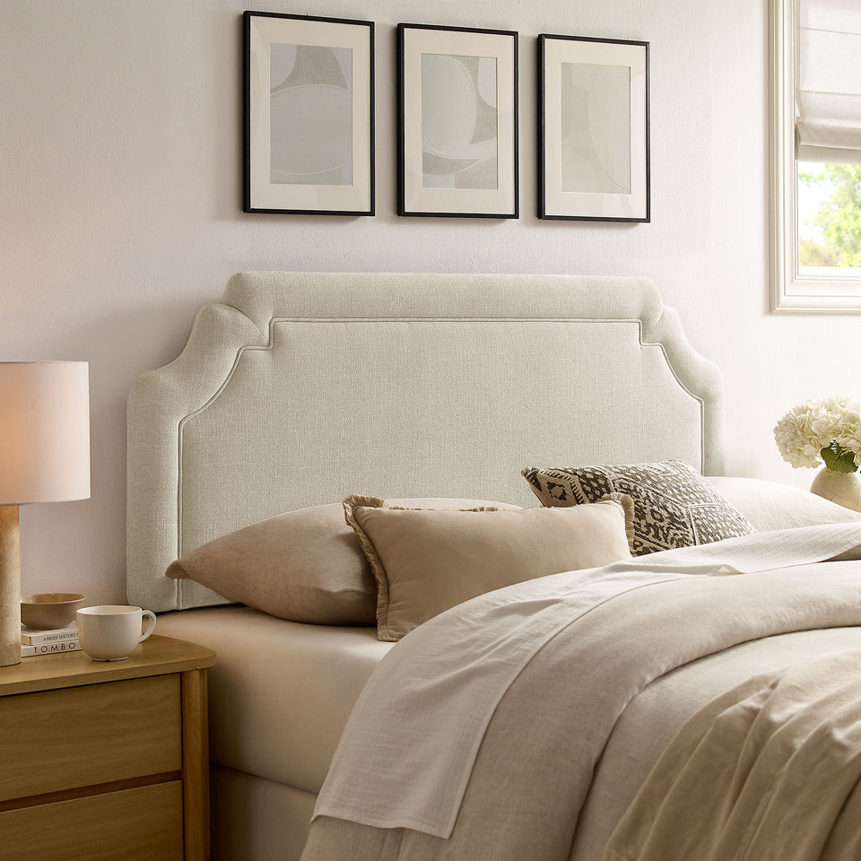 Magnolia Upholstered Fabric King Size Headboard by Modway