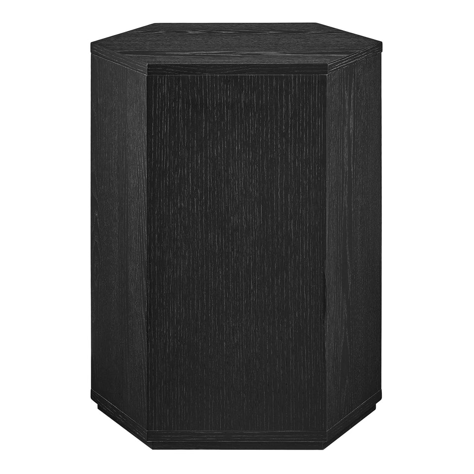 Kade Faceted Wood Side Table by Modway