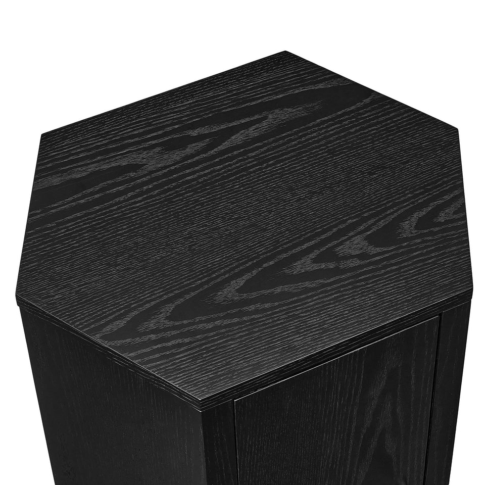 Kade Faceted Wood Side Table by Modway