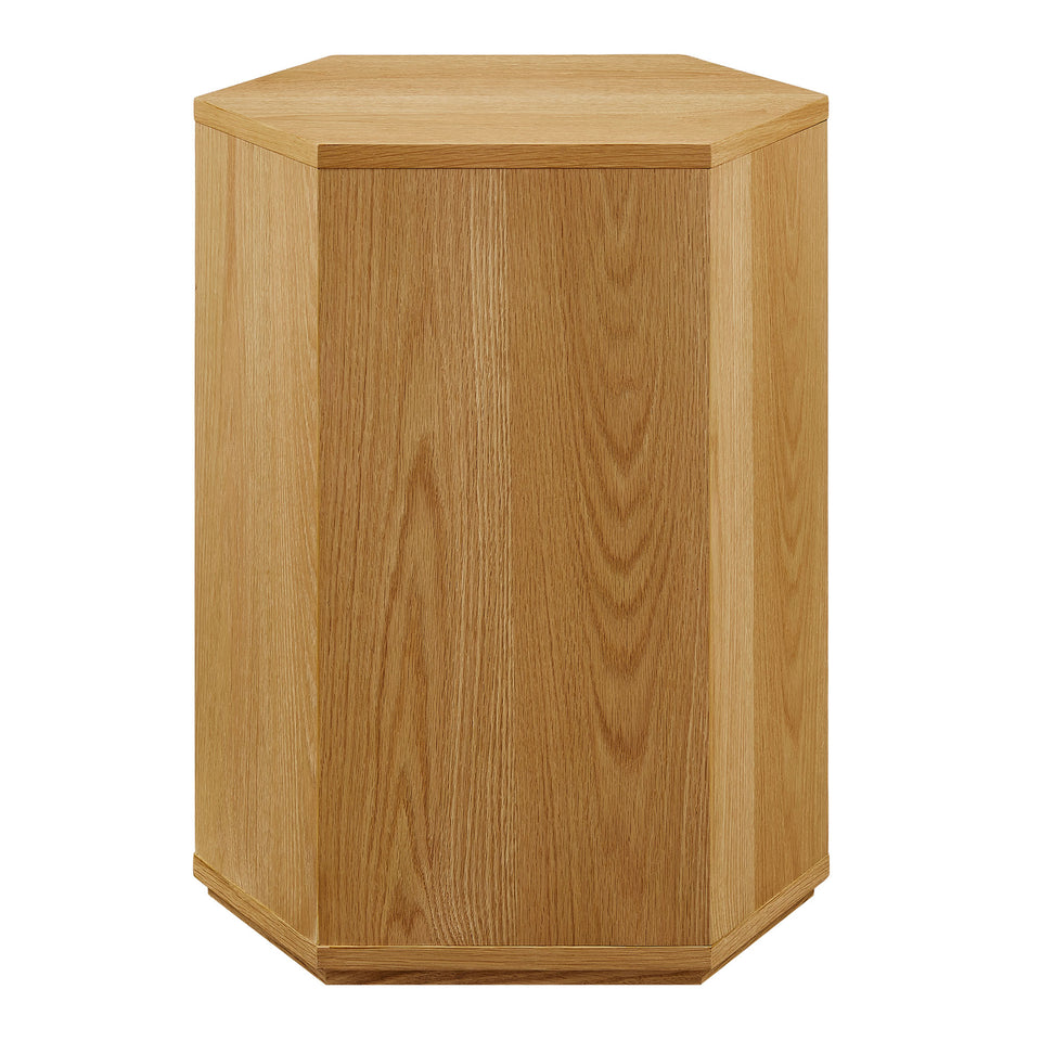 Kade Faceted Wood Side Table by Modway